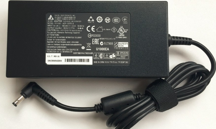150W MSI GE62 2QD-024FR AC Power Supply Adapter Charger